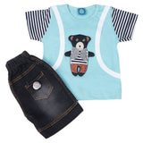 Newborn boys 2pcs Suit - cyan, Kids, NB Boys Sets And Suits, Chase Value, Chase Value