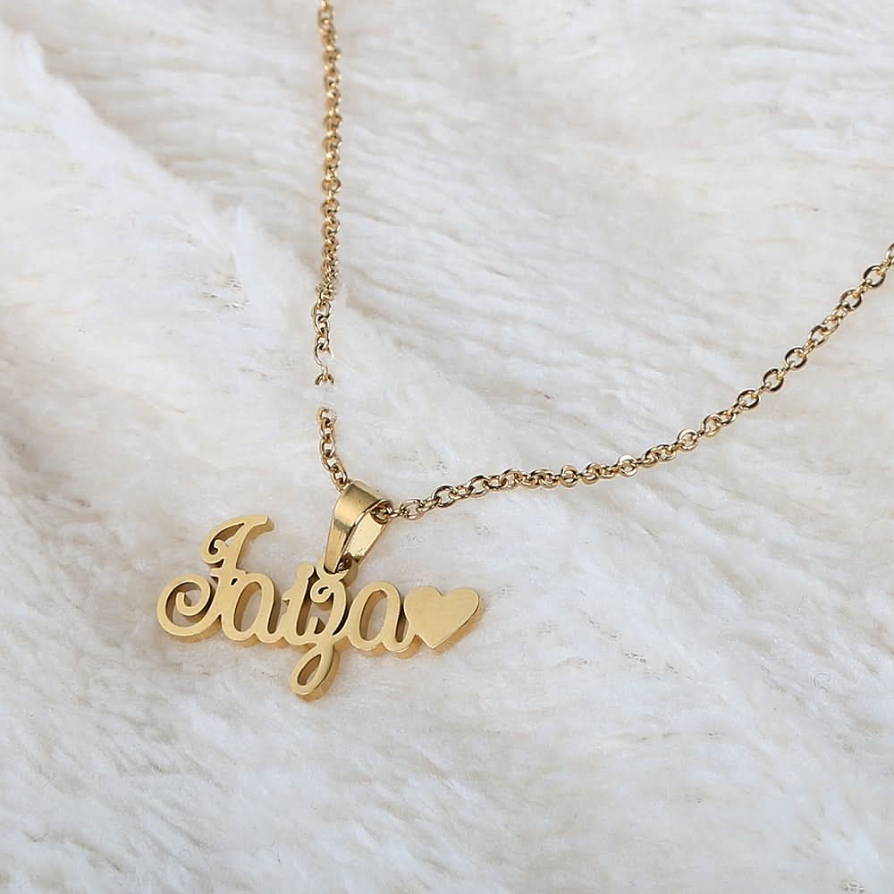 Name Locket Chain - Golden - (Faiza), Women, Chains & Lockets, Chase Value, Chase Value