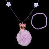 Girls Locket & Bracelet Set - Purple, Kids, Jewellery Sets, Chase Value, Chase Value