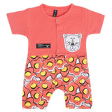 Newborn Boys Half Sleeves Romper - Peach, Kids, Newborn Boys Rompers, Chase Value, Chase Value