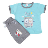 Newborn boys 2pcs Suit - Cyan, Kids, NB Boys Sets And Suits, Chase Value, Chase Value