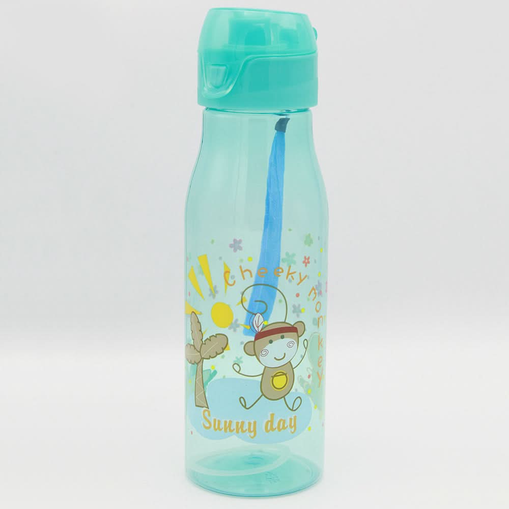 Cartoon Water Bottle - Cyan, Kids, Tiffin Boxes And Bottles, Chase Value, Chase Value