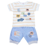 Boys Half Sleeves Suit 1805 - Peach, Kids, Boys Sets And Suits, Chase Value, Chase Value