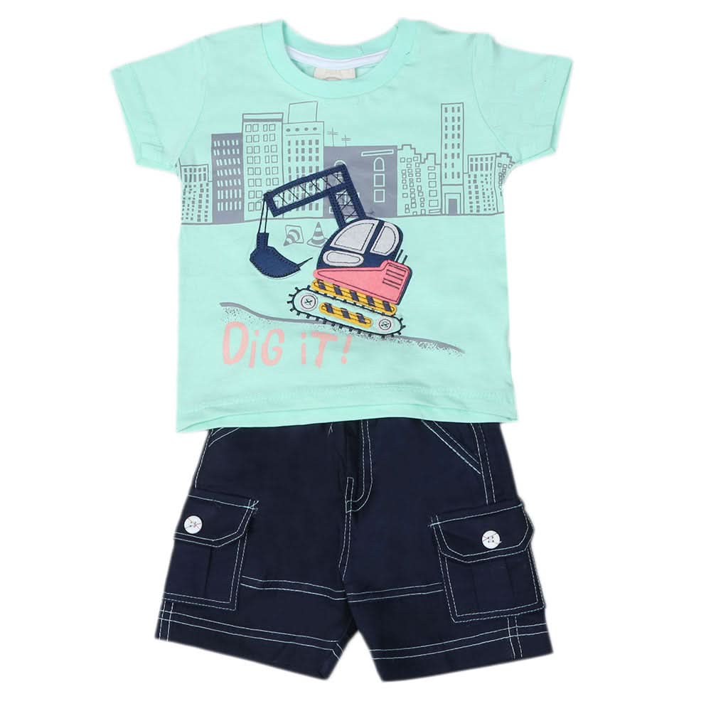 Newborn boys 2pcs Suit - Green, Kids, NB Boys Sets And Suits, Chase Value, Chase Value