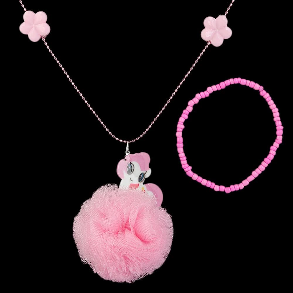 Girls Locket & Bracelet Set - Pink, Kids, Jewellery Sets, Chase Value, Chase Value