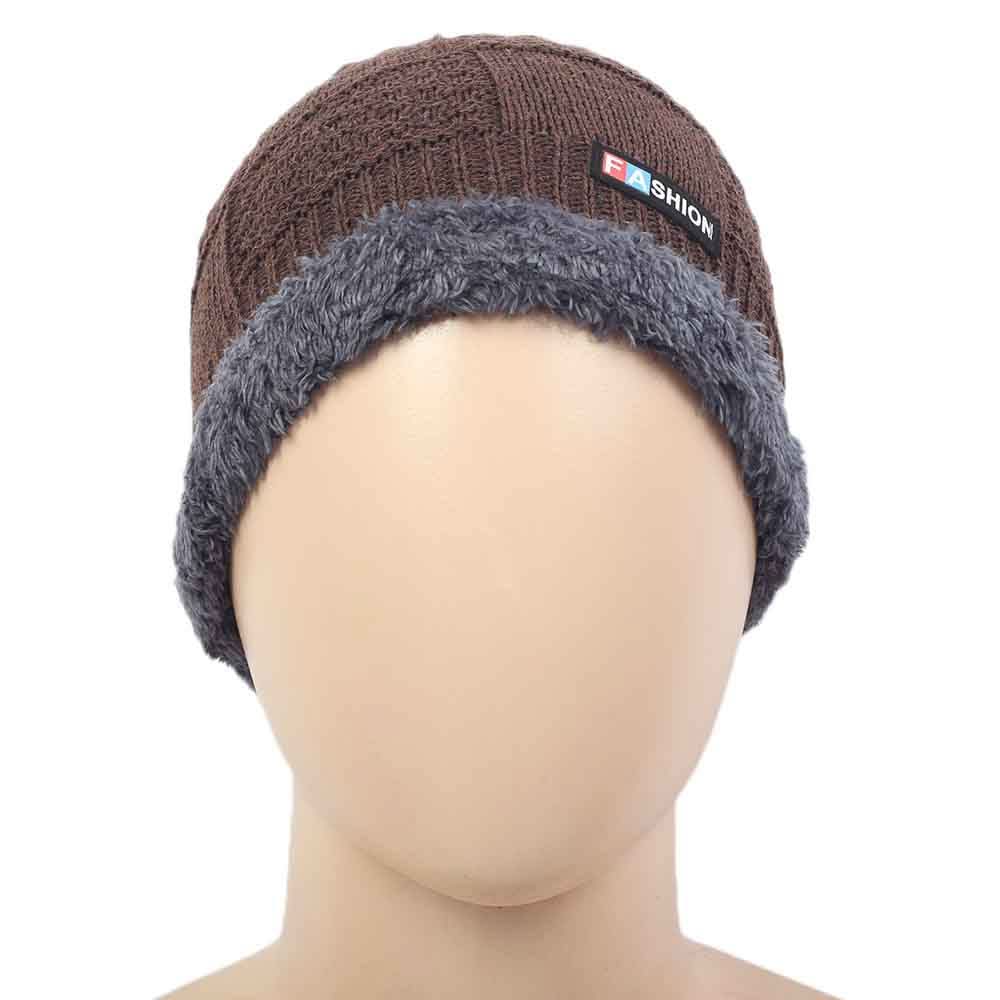 Men's Woolen Cap - Brown, Men's Caps & Hats, Chase Value, Chase Value