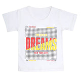 Boys Half Sleeves T-Shirt - White, Kids, Boys T-Shirts, Chase Value, Chase Value