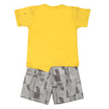 Boys Half Sleeves Suit 6B-43 - Yellow, Kids, Boys Sets And Suits, Chase Value, Chase Value