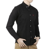 Men's Casual Branded Shirt - Black, Men, Shirts, Chase Value, Chase Value