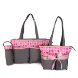 NewBorn Baby Bag 2 Pcs - Grey Pink, Kids, Maternity Bag (Diaper Bag), Chase Value, Chase Value