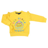 Girls Full Sleeves T-Shirt - Yellow, Girls T-Shirts, Chase Value, Chase Value