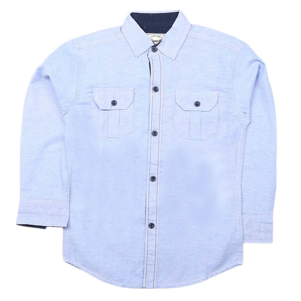 Boys Full Sleeves Casual Shirt - Blue, Kids, Boys Shirts, Chase Value, Chase Value
