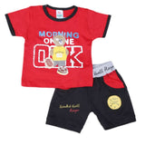 Boys Half Sleeves Suit 1810 - Red, Kids, Boys Sets And Suits, Chase Value, Chase Value