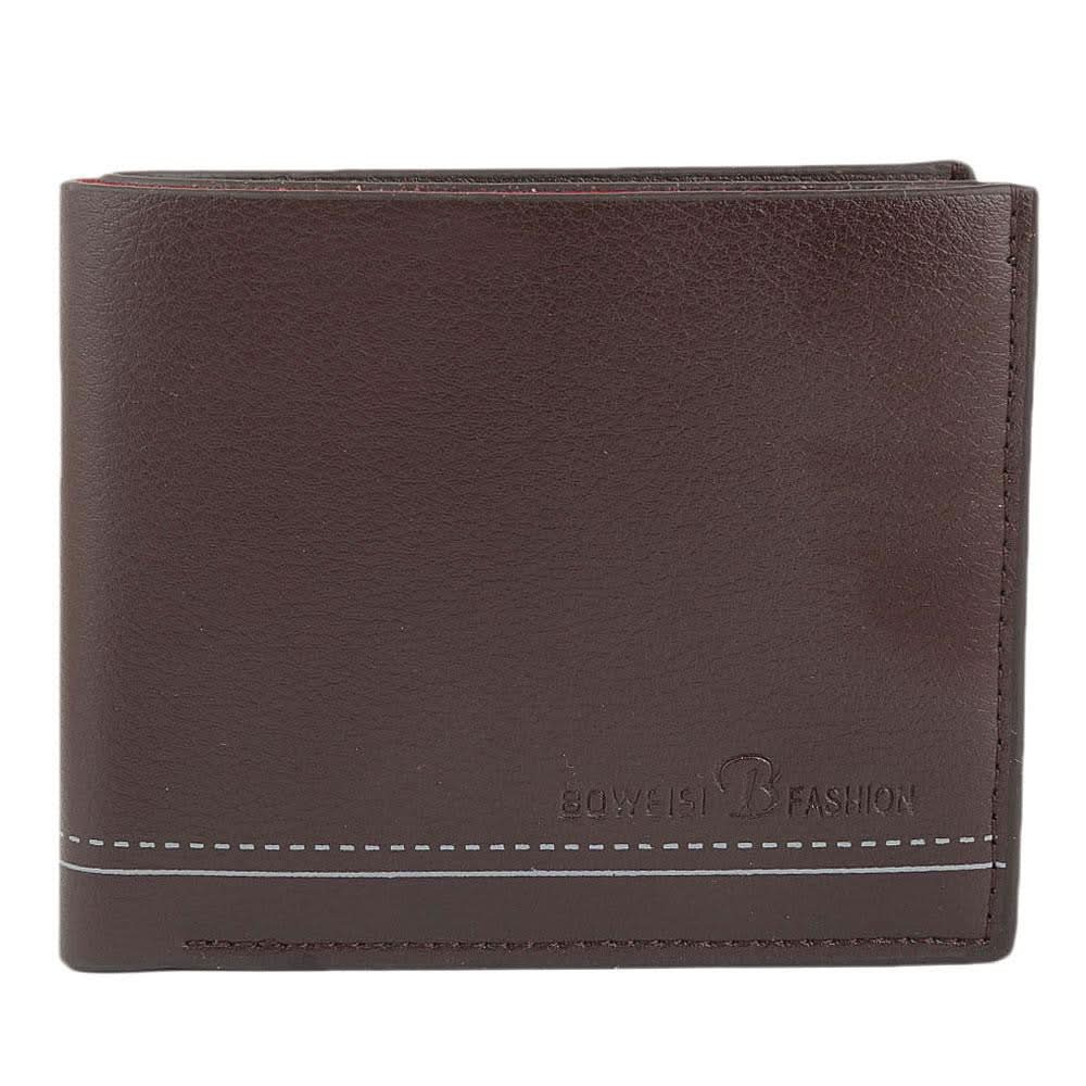 Men's Leather Wallet - Dark Brown - test-store-for-chase-value