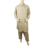 Men's Mashriq Slim Fit Shalwar Suit - Brown, Men, Shalwar Kameez, Chase Value, Chase Value