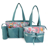 NewBorn Baby Bag 2 Pcs - Sea Green, Kids, Maternity Bag (Diaper Bag), Chase Value, Chase Value