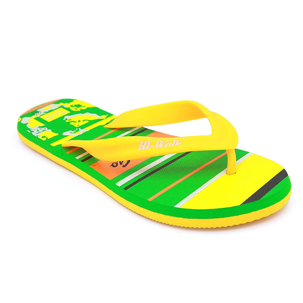 Men's Hi-Walk Slipper - Green Yellow, Men, Slippers, Chase Value, Chase Value