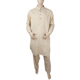Men's Mashriq Slim Fit Shalwar Suit - Light Brown, Men, Shalwar Kameez, Chase Value, Chase Value