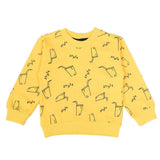 Boys Terry Sweat Shirt - Yellow, Boys Hoodies & Sweat Shirts, Chase Value, Chase Value