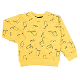 Boys Terry Sweat Shirt - Yellow, Boys Hoodies & Sweat Shirts, Chase Value, Chase Value