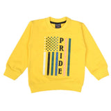 Boys Terry Sweat Shirt - Yellow, Boys Hoodies & Sweat Shirts, Chase Value, Chase Value