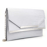 Women's Clutch (Kam-338) - Silver, Women, Clutches, Chase Value, Chase Value