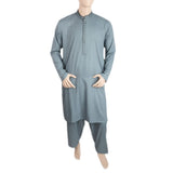 Men's Mashriq Embroidered Kurta Shalwar Suit - Hunter Green, Men, Shalwar Kameez, Chase Value, Chase Value