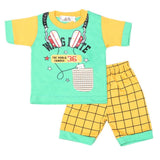 Boys Half Sleeves Suit 4543 - Green, Kids, Boys Sets And Suits, Chase Value, Chase Value