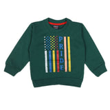 Boys Terry Sweat Shirt - Dark Green, Boys Hoodies & Sweat Shirts, Chase Value, Chase Value