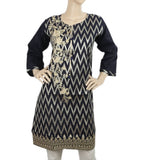 Women's Embroidered Kurti - Navy Blue, Women, Ready Kurtis, Chase Value, Chase Value