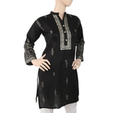 Women's Fancy Cotton Kurti - Black, Women, Ready Kurtis, Chase Value, Chase Value