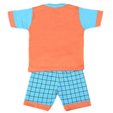 Boys Half Sleeves Suit 4549 - Peach - B, Kids, Boys Sets And Suits, Chase Value, Chase Value