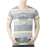 Men's Yarn Dyed Half Sleeves T-Shirt - Multi, Men, T-Shirts And Polos, Chase Value, Chase Value
