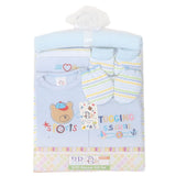Newborn 8 Piece Blanket Gift Set - Blue, Kids, Newborn Gift Set, Chase Value, Chase Value