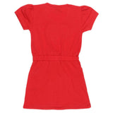 Girls Half Sleeve Long T-Shirt - Red - test-store-for-chase-value