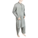 Men's Mashriq Embroidered Kurta Shalwar Suit - Green, Men, Shalwar Kameez, Chase Value, Chase Value