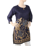 Women's Embroidered Kurti - Navy Blue, Women, Ready Kurtis, Chase Value, Chase Value
