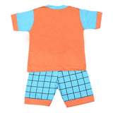 Boys Half Sleeves Suit 4543 - Peach, Kids, Boys Sets And Suits, Chase Value, Chase Value