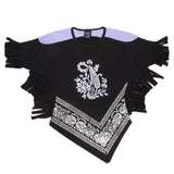 Girls Half Sleeve Printed T-Shirt - Black - test-store-for-chase-value
