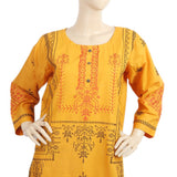 Women's Embroidered 3Pcs Stitched Shalwar Suit - Mustard, Women, Shalwar Suits, Chase Value, Chase Value
