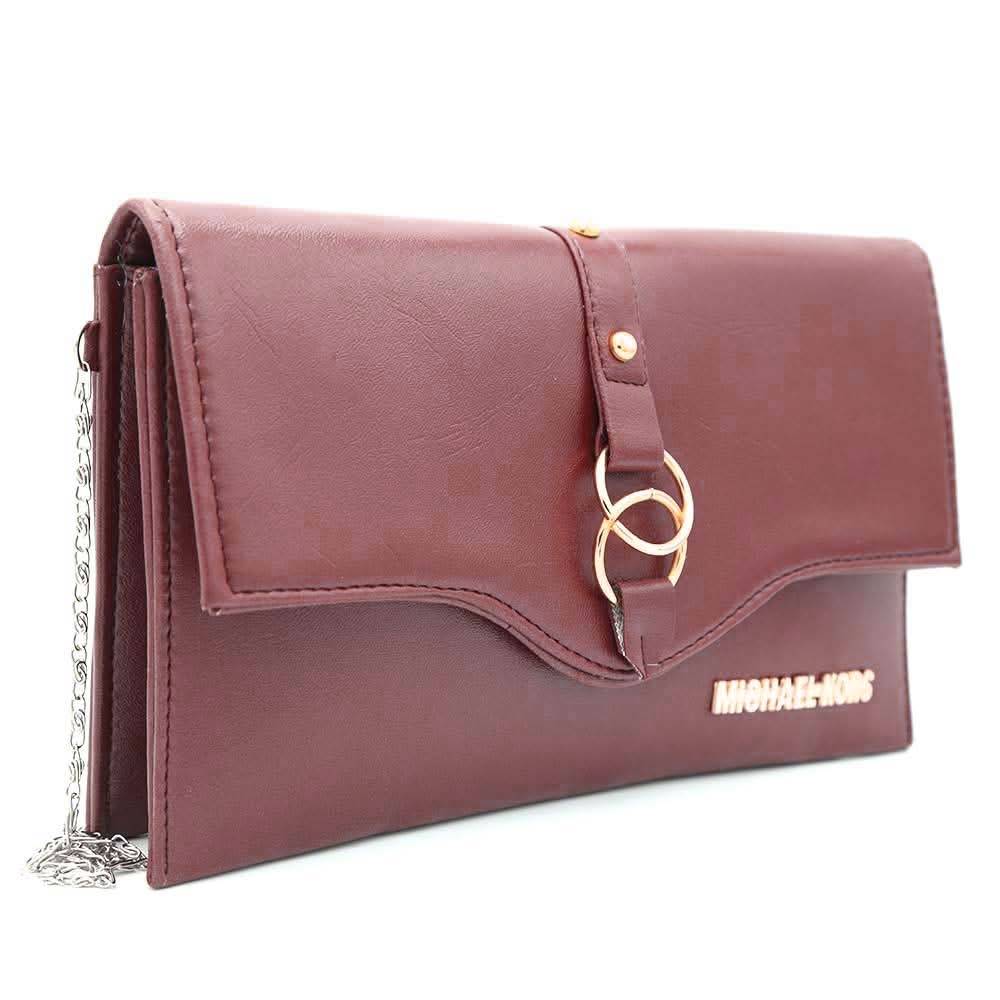 Women's Clutch Kam-2057 - Maroon, Women, Clutches, Chase Value, Chase Value