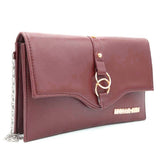 Women's Clutch Kam-2057 - Maroon, Women, Clutches, Chase Value, Chase Value