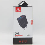 Ronin 3 USB Port Rapid Charger 5.4A R-575 - Black, Home & Lifestyle, Mobile Charger, Chase Value, Chase Value