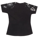 Girls Half Sleeve Fancy T-Shirt - Black - test-store-for-chase-value
