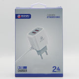Attached Cable Charger For Android Ronin R-722 (2.4 A), Home & Lifestyle, Mobile Charger, Chase Value, Chase Value
