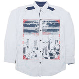 Boys Full Sleeves Casual Shirt - White, Kids, Boys Shirts, Chase Value, Chase Value