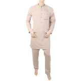 Men's Short Kurta Pajama - Peach, Men, Shalwar Kameez, Chase Value, Chase Value