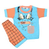 Boys Half Sleeves Suit 4543 - Blue, Kids, Boys Sets And Suits, Chase Value, Chase Value