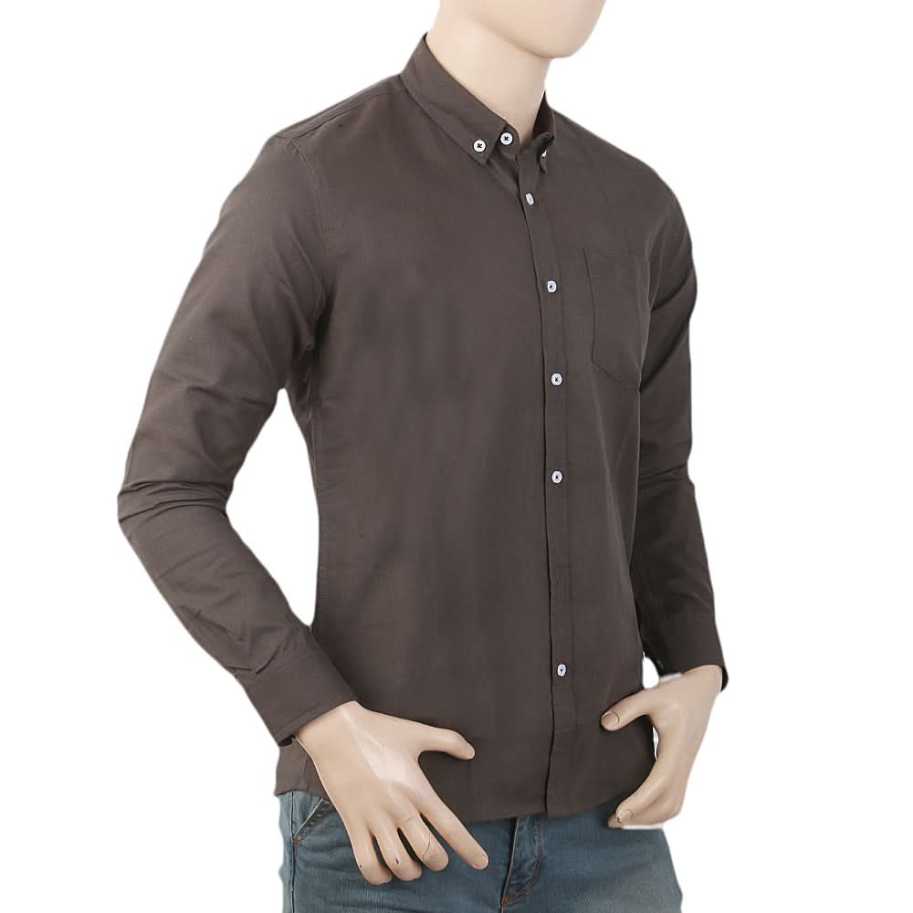Men's Casual Branded Shirt - Dark Grey, Men, Shirts, Chase Value, Chase Value