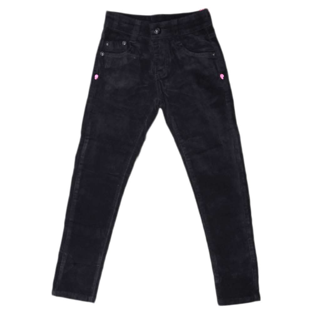 Girls Velvet Pant - Black, Kids, Pants And Capri, Chase Value, Chase Value